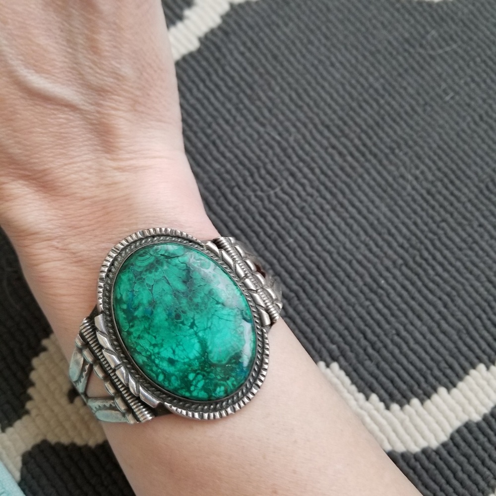 Antique Turquoise Bracelet - Navajo 1930's